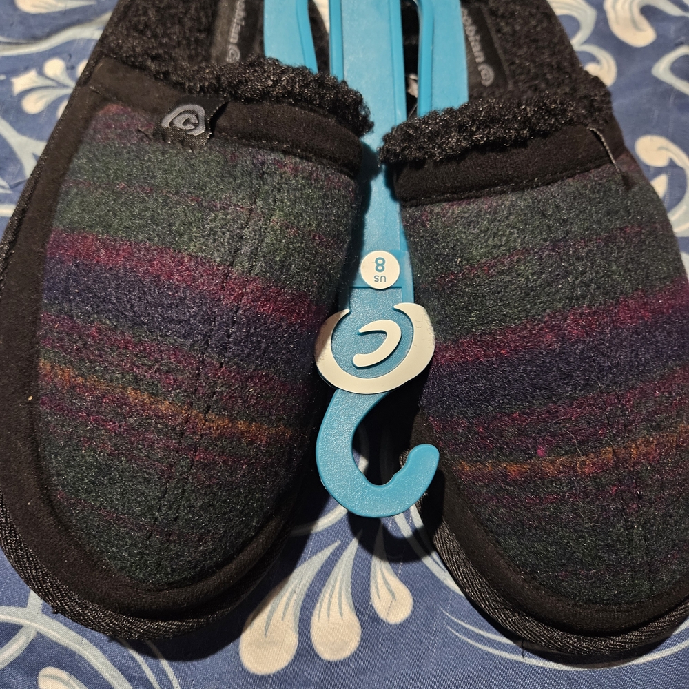 NWT Cobian Colorful Striped Slippers